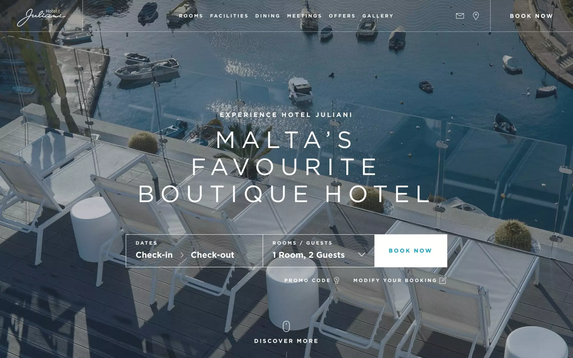 Hotel Juliani hotel web design