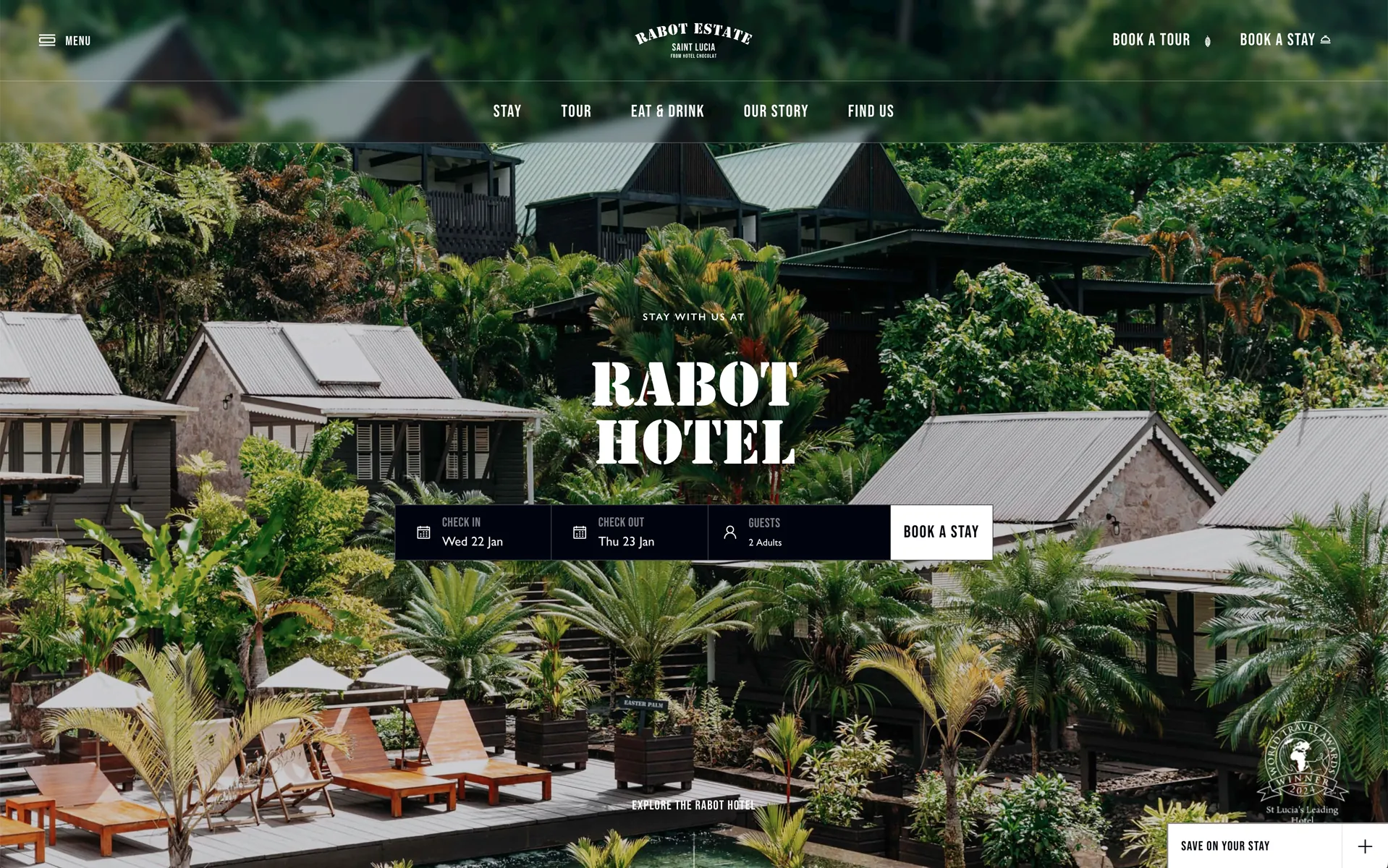 Rabot Hotel hotel web design