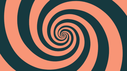 Stop the Discount Spiral blog banner with abstract orange and teal swirl pattern