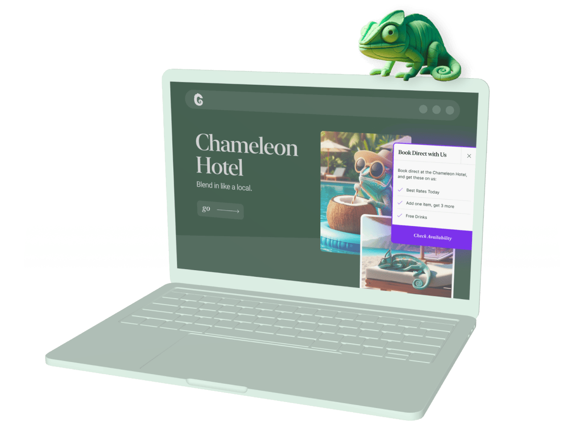 Chameleon's 'Slide Callout' feature mocked up in a device