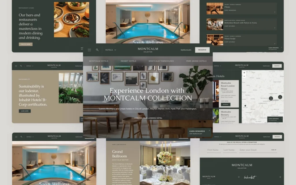Montcalm Collection - Hotel & Lodging Standard of Excellence Category WMA Web Award